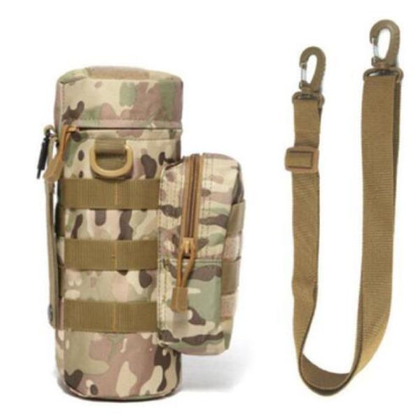 Buy 600D Oxford Military Water Bottle Pouch With POM Button at wholesale prices