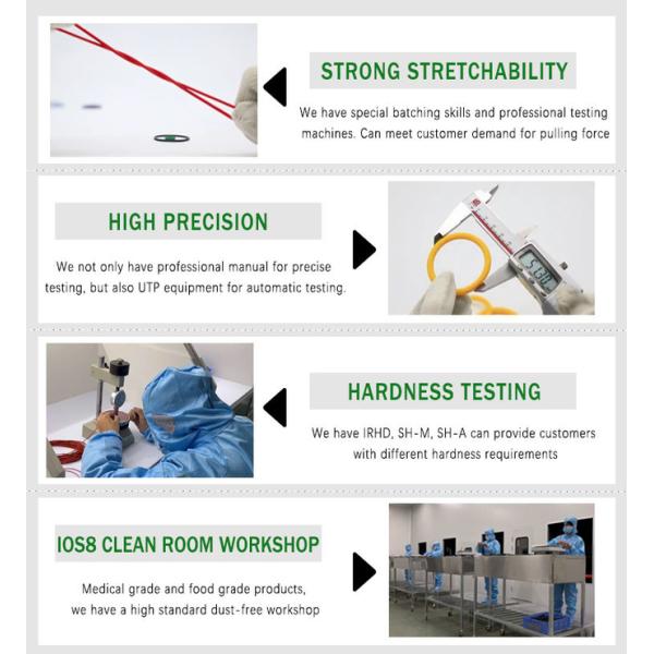 WRAS High Temperature O Rings , Silicone Rubber Small O Rings