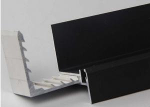 Quality Black Anodized Aluminum Solar Panel Frame , OEM Aluminium Extrusion Frame For Solar Cells for sale