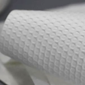 BSCI White Non Woven Cloths Spunlace 60gsm Embossed PP Material