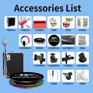 25CM Platform Height Booth Exclusive 360 Selfie Overhead for Business Event or