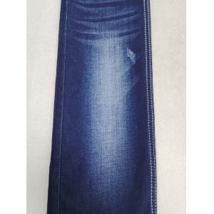 Siro Twill Style 8.8oz High Stretch Denim Fabric Dark Indigo 70%Cotton For Lady