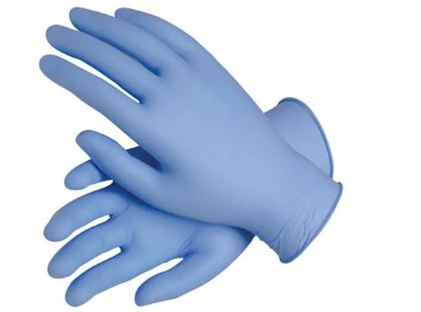 Buy Ambidextrous  Disposable Nitrile Hand Gloves Roll Back Prevention at wholesale prices