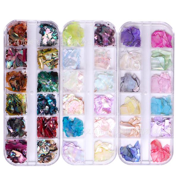 Charm Nail DIY Accessories Multi Shape 3D Crystal Shell Stone For Nail Design Rhinestones