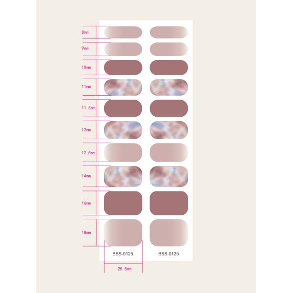 3D Gel Semi Cured Nail Wraps With Solid Color and Grow In The Dark for Korean Nails