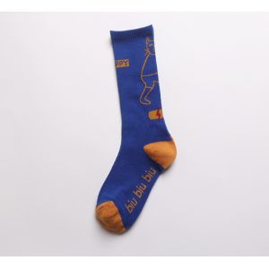 Trendy Popular Colorful Dress Women Socks , Jacquard Logo Stylish Dress Socks