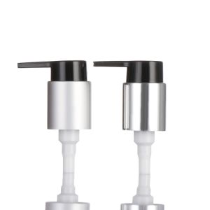 Aluminum 24mm Plastic Pump Treatment Cream Pump for Cosmetic in White Color