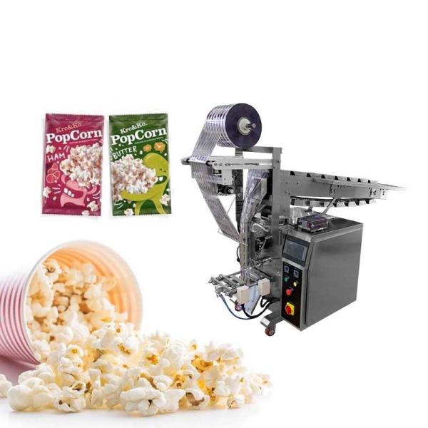 Small Vertical Chain Bucket Popcorn VFFS Packing Machine With Nitrogen Semi
