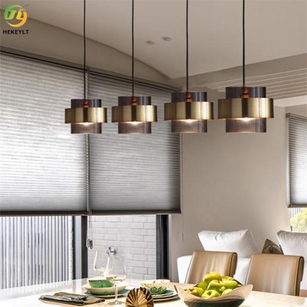 G9 Glass Metal Modern Pendant Light Smoky Grey Creative Art Lamp