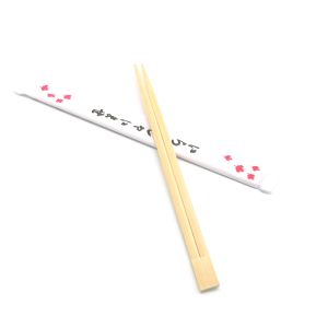 Eco Frindly Natural Bamboo Chopsticks Sushi Stick With Paper Package