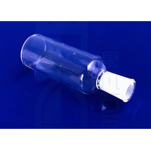 SGS Laboratory Quartz Glass Conical Flask Reagent Bottle Customized With Screw