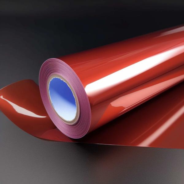 80 μm translucent red MOPP release film, for food packaging, lamination, tapes labels, industrial applications,