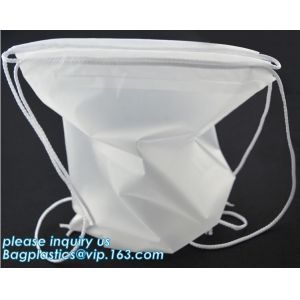 Washable Biodegradable Laundry Bags Drawstring Household Cleaning