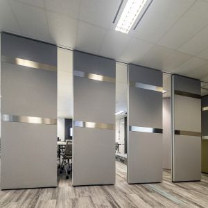 Aluminium Sliding Acoustic Room Dividers Office Removable Partitions For