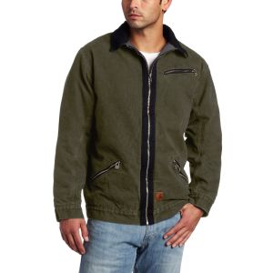 Casual Mens Jacket With Hood / Hood , Denim Two Inside Pockets