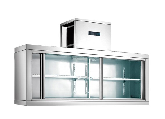Hotel Industrial Catering Fridge Glass Door Display Wall 2°C~8°C Low Power Consumption
