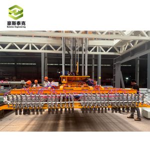 China Easy Operation Fully Automatic Brick Plant Designed Frame Stacking Machine With Moving Frame Structure on sale