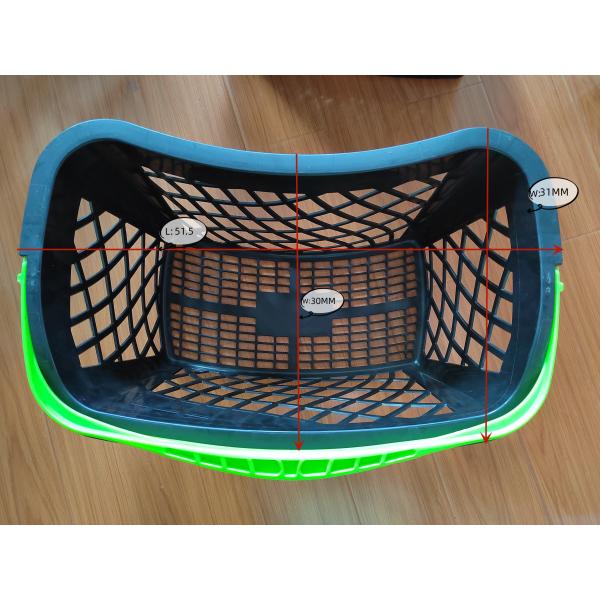 Design Single Handle Plastic Hand Basket For Supermarket HDPP Shopping Basket