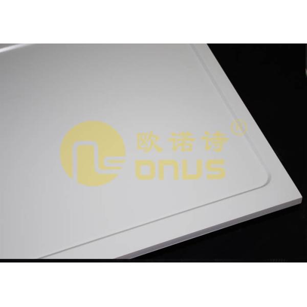 White laboratory worktops countertop with slab for testing center / lab