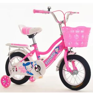 Fashionable Lightweight Kids Bike With Steel Carrier And Plastic Basket