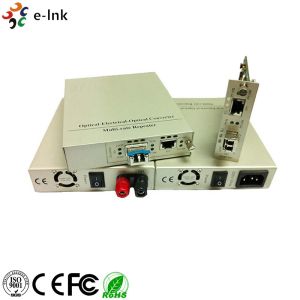 10G Fiber Ethernet Media Converter Standalone SFP+ To UTP 10G Small Portable