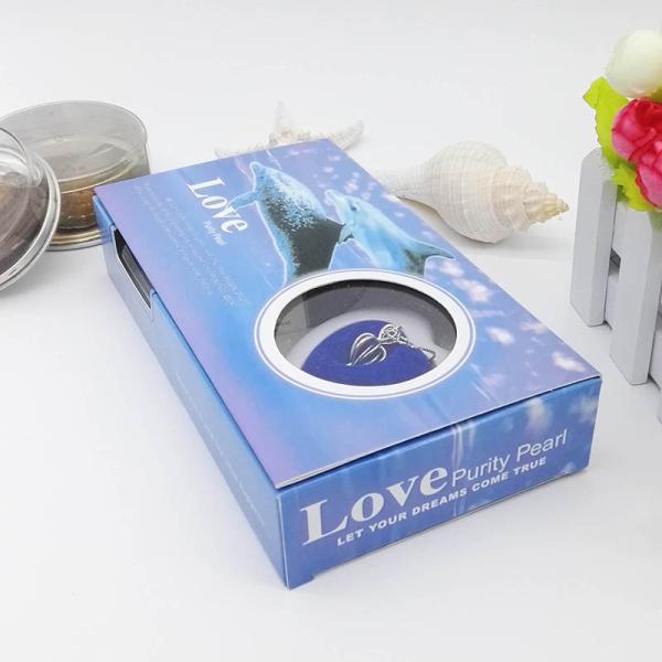 Perfect Gift DIY Love Pearl Necklace Gift Box with Cage Pendant Oyster in the Can