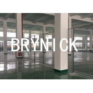 Roofed 3 Sides Wire Mesh Security Partitions Warehouse Cage Systems 20*10 *8