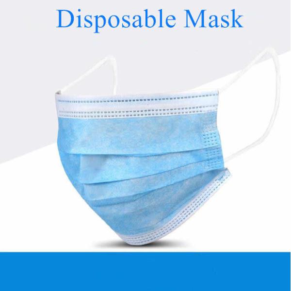 Buy 3 Ply Disposable Non Woven Mask , Highly Breathable Disposable Pollution Mask at wholesale prices