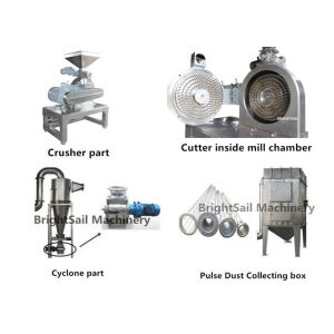 Double Grinding Discs Powder Grinder Machine 40 To 1000 Mesh Fineness Automatic