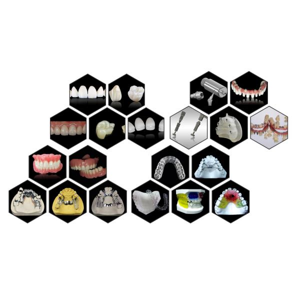 FDA Titanium Bridge Dental Implant Titanium Framework With Crown