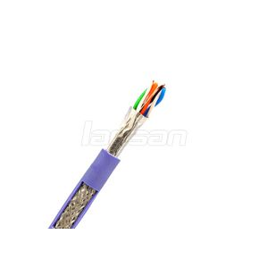 Customized 0.5mm CCA Cat5e Lan Cable 1000 Ft SFTP 24 Awg Shielded Cable