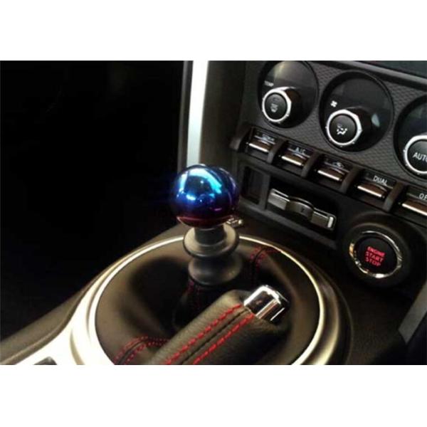 Burn Blue CNC Titanium Parts Auto Shift Knob For Automobile Truck / Racing