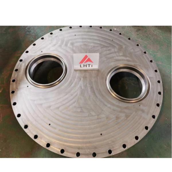 Chemical Metallurgical Titanium Blind Flange With Channel Shell Chamber UNS