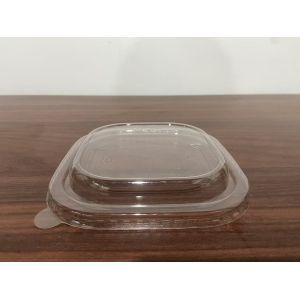 PET Lid For Eco-friendly Products Noodle Square Paper Kraft Disposable Salad
