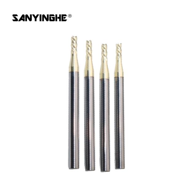 2 3 4 Flute Square Solid Carbide End Mill Flat Milling Cutter CNC Cutting Tool For Hard Steel Stainless Steel