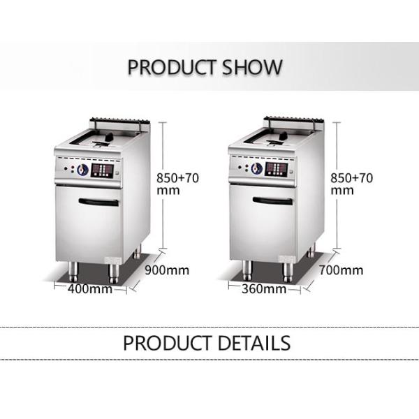 58kg 21L Single Tank Gas Fryer For Restaurant