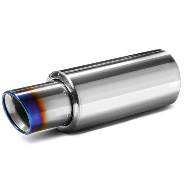 Buy Car Burnt Tip 2.5 Inch Inlet Universal Exhaust Muffler at wholesale prices