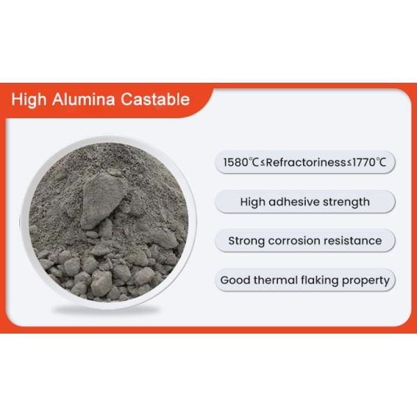 High Performance Refractory Casting High Alumina Low Cement Castable Industrial Furnaces Monolithic Refractory Lining Materials