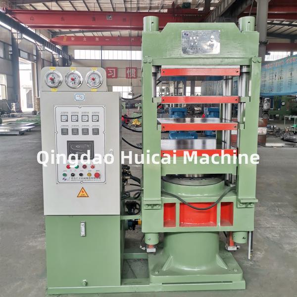 220V Voltage Rubber Tile Vulcanizing Press with PLC Touch Screen Control System