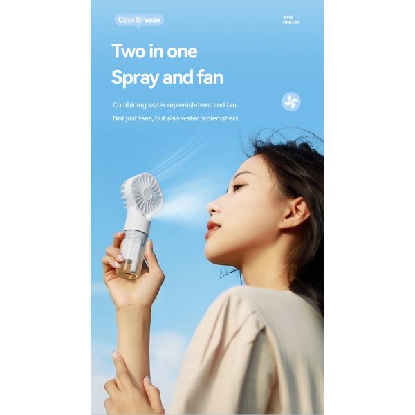 Hand Held Spray Fan Portable Mini Charging Spray Humidification Gift Handheld Small Fan