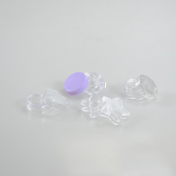 Buy 5g Star Heart Irregularity Shape Mini Empty Container for Lipstick or Loose Powder Samples at wholesale prices