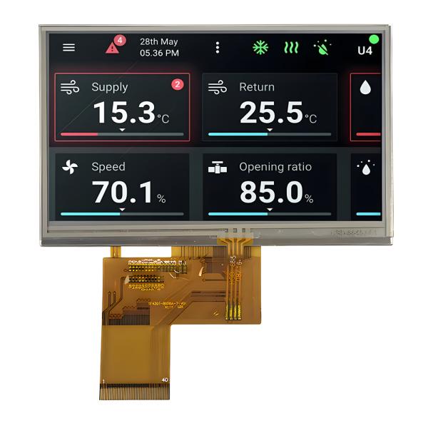 4.3-Inch Resistive Touch IPS TFT LCD Module With 480x272 Pixel Resolution And
