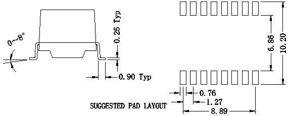 Equivalent to HR601680 10/100 Transformer Ethernet Magnetic Transformer , LP1102NL