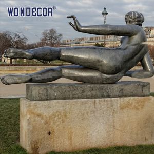 Outdoor Park Metal Bronze Statues Sculpture Art Naked Female