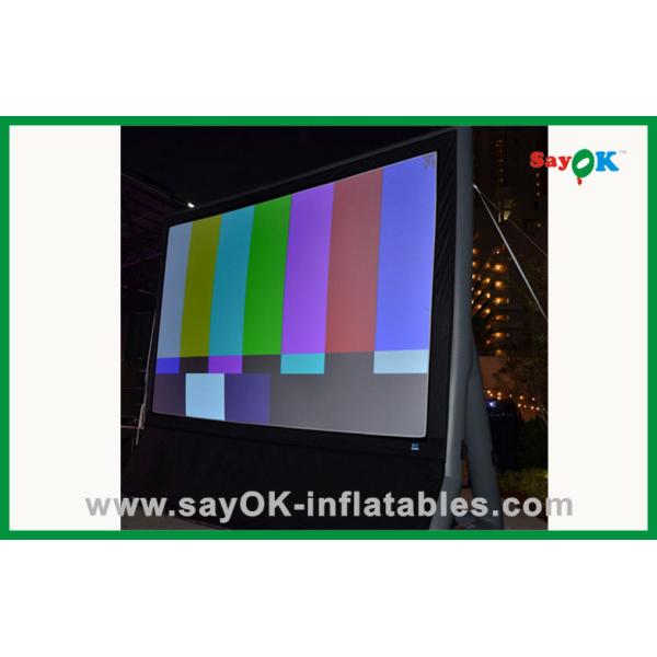 Outdoor Portable Inflatable Movie Screen , Custom PVC Inflatable Projection