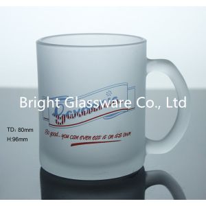 China custom glass beer mug with decal prainting sale on sale