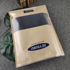 China T-Shirt Polyethylene Plastic Clothing Zipper Bag Resealable Custom Frosted on sale