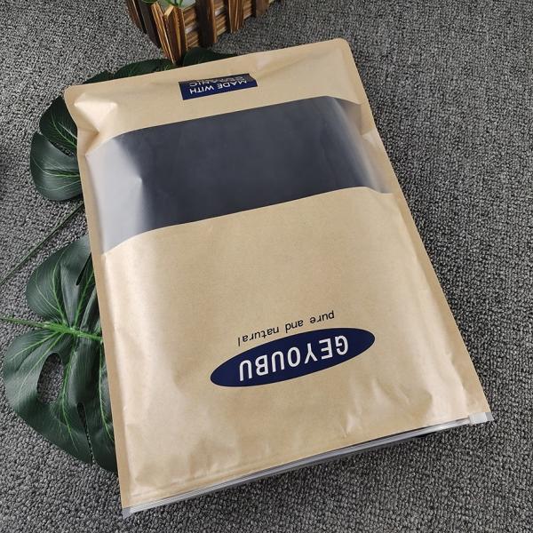 Buy T-Shirt Polyethylene Plastic Clothing Zipper Bag Resealable Custom Frosted at wholesale prices
