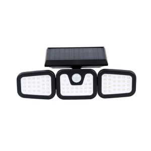 LED Solar Light Outdoor 3 Head Motion Sensor Wide Angle Illumination Waterproof