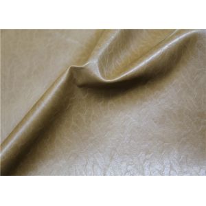 Brown Embossed Garment Leather Fabric 0.6 Mm Thickness For Men'S Jacket